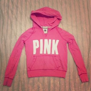 Pink Victoria’s Secret hoodie sweatshirt pull over
